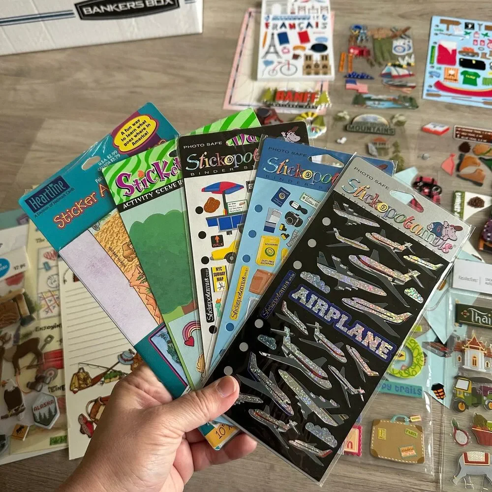 Travel & Outdoors Themed Stickers - Large Lot - for Scrapbook Crafts Collection
